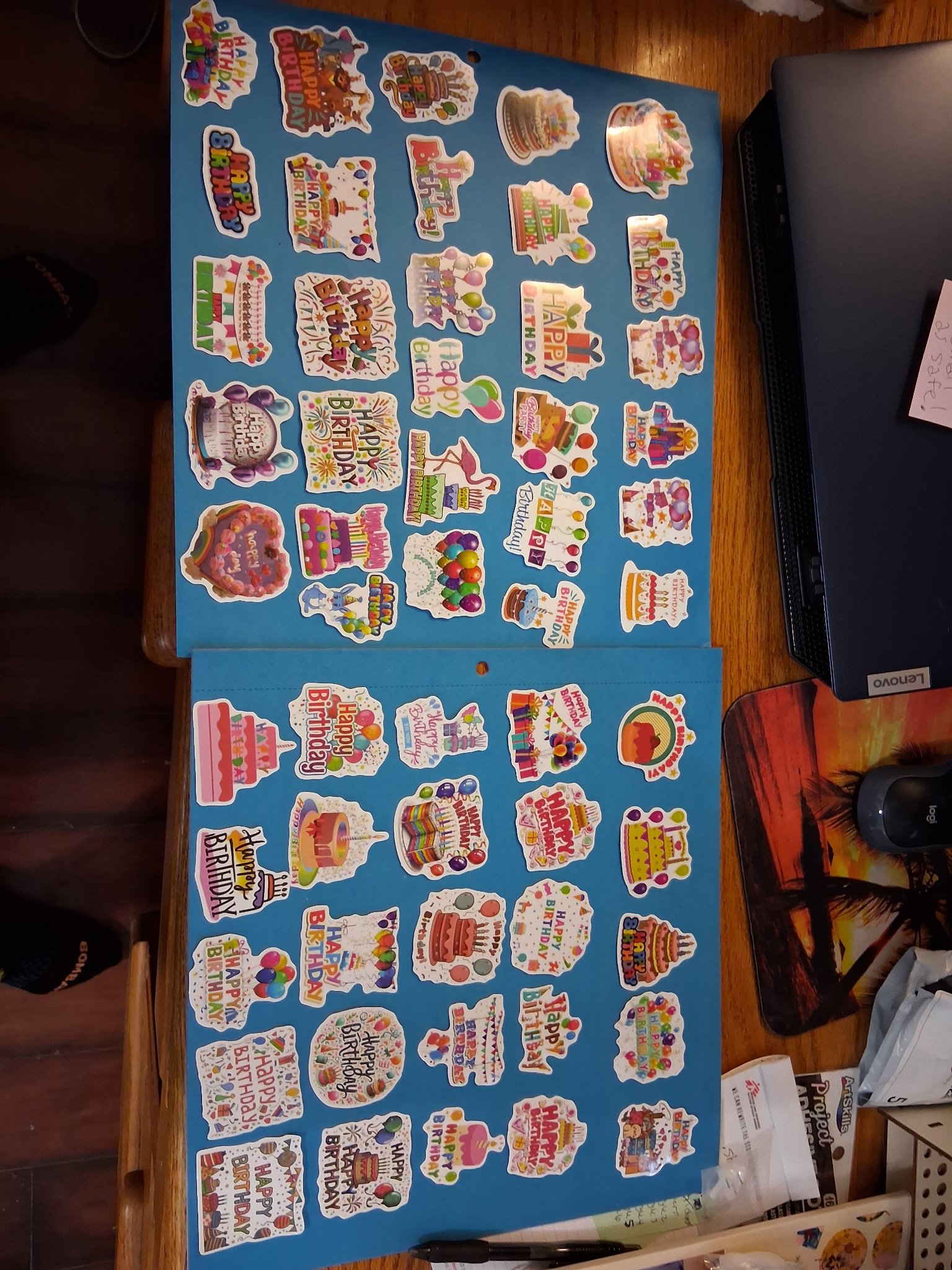 Sticker Pack — 42D Happy Birthday Cakes (50+ stickers)